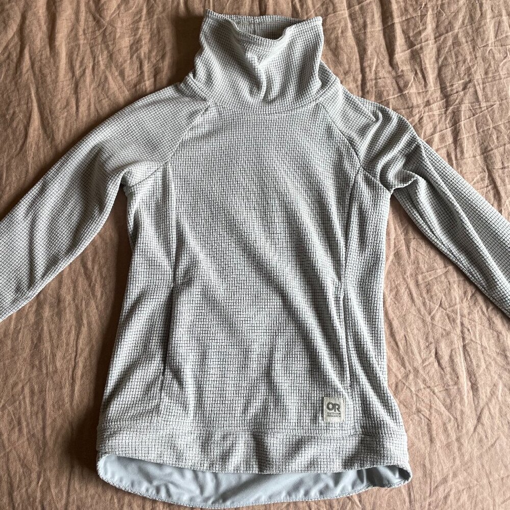 Women's Outdoor Research Trail Mix Cowl Pullover Size XS Fleece Midlayer